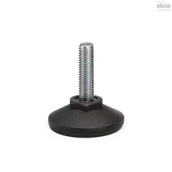 AISI 304 SS, base with no-slip disk, LX.60-SW24-AS-SST-M12x64, Elesa, Mfr#: LX-AS-SST